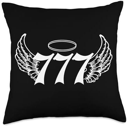 777 Angel Number Throw Pillow