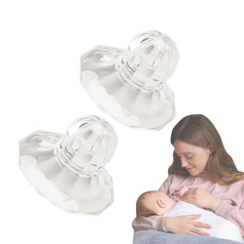scyca Nippelzieher, geschmeidige Cups | 1 Paar tragbare Nippelsauger | Brustwarzensauger, Nippelvidrater für Frauen, Brustwarzenschutz für umgekehrte, flache und schüchterne Brustwarzen