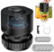 Euakee Elektrisches Mason Jar Vacuum Sealer Kit, Jar Vacuum Sealer für Mason Jars mit breiter und normaler Öffnung, Auto Stop Vacuum Sealer für Gläser Weinflasche, Vakuumbeutel Behälter, Schwarz