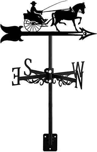 Banderuola segnavento da Fattoria, indicatore di direzione della banderuola, Ornamento per Bestiame, per Esterni, da Giardino, Patio, Cortile, casetta per Uccelli, carro, Taglia Unica (carro Taglia u