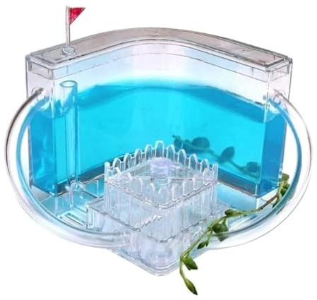 AZHKJKZH Formica Nido Kit di Osservazione del Castello delle Formiche Fattoria Gel Traslucido per Allevamento Nidi Scienza Del'habitat Casette per Formiche(Blue)