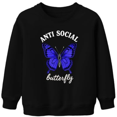 Printera Anti-Social Butterfly barnsweatshirt, tröja