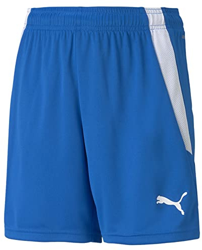 PUMA Unisex Kinder Teamliga Jr Shorts, Electric Blue Lemonade-puma White, 128 EU