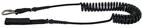 Prolimit Wingsurf Foil Coiled Leash/Strap Black - Il Nostro Leash Resistente per Il Wing e Il Foil Surf
