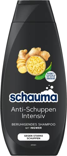 Schauma Anti-Schuppen Shampoo Intensiv (400 ml), Haarshampoo beruhigt die Kopfhaut, Shampoo bekämpft starke Schuppen ab der ersten Anwendung