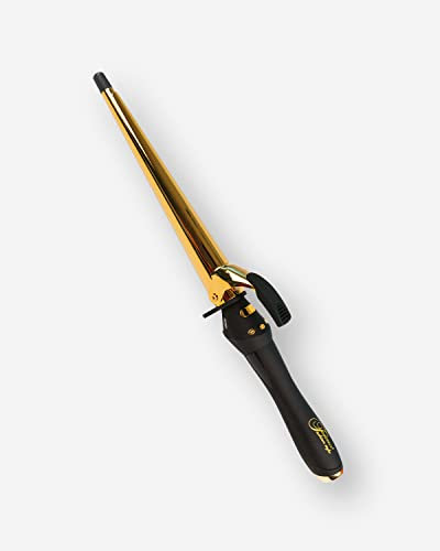 Federico Fashion Style Ferro Conico con Tecnologia a Ioni e Infrarossi per Onde Definite e Volume in Radice, Ferro Star Waves, fino a 250°