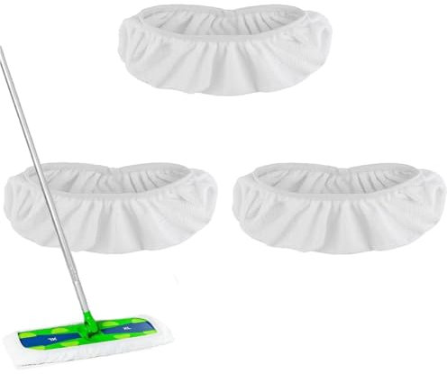 3Pack X-Large Reusable Mop Pads Compatible with Swiffer XL, 100% Cotton Mopping Refills, Mop is Not Included