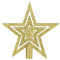 SULOLI Gold Glänzender Weihnachtsstern,Stern für die Weihnachtsbaum,glänzenden Christbaumspitzen Für weihnachtsbaumschmuck Party Dekoration