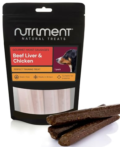 Natural Treats Premium Gourmet Moist Liver Sausages (10packs) Dog Treats