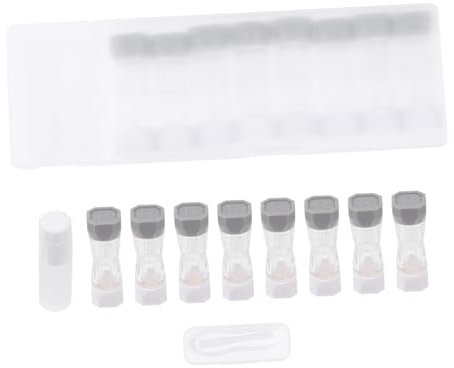 FRCOLOR 8 Stück Kontaktlinsenbehälter Klein Aus Abs Pp Material Auslaufsicher Reisebox Für Weiche Kontaktlinsen Sichere Aufbewahrung Praktisch Kompakt