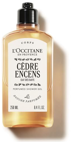L'OCCITANE - Cèdre Encens (formerly Baux) Shower Gel - 250 ml - Spicy, woody and ambered fragrance - Made in France