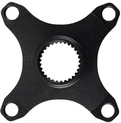Ausi Adaptador de plato de bicicleta, soporte de araña para motor de transmisión intermedia para M420, M300, M200, M215, M410 y M315, aleación de aluminio, ligero y duradero.