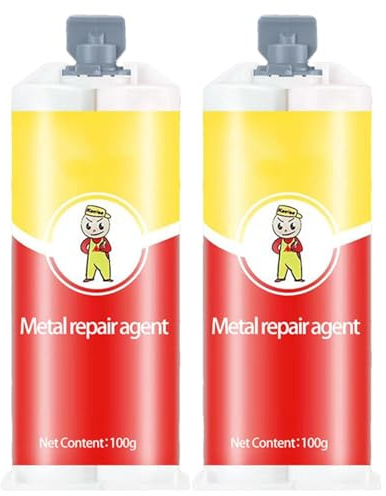 Powerflx Colle De RÉParation, Colle Réparation Universelle, Universelle CollePuissante Pour MÉTal, AdhÉSif De Soudage Pour MÉTaux Haute RÉSistance Pour Percer, Modeler, Poncer Et Polir Fixation(2PCS)