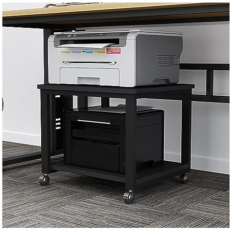 AZHKJKZH Mesa Impresora Carro De Impresora Móvil con Ruedas, Soporte Debajo del Escritorio, Estante, Archivador, Mesa para Oficina En Casa Mueble Organizador(A,50 * 40 * 35cm)