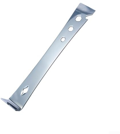 Filteilect Levier en acier inoxydable avec poignée en caoutchouc pour levier, soulever et tirer | Outil plat multifonction pour apiculteurs, travail du bois et usage domestique (C)