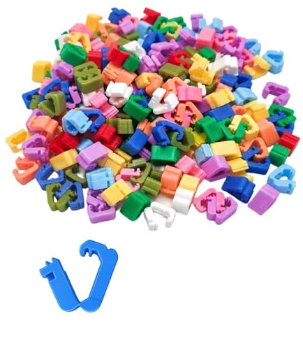 200 pezzi Chiusure per palloncini, clip di chiusura in PVC, aiuto per nodo per chiusura rapida, superficie liscia senza bave, per decorazioni feste, ghirlande, matrimonio, compleanno