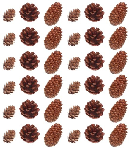 Beavorty 120 Pezzi Coni di Pino Naturali Piccoli per Decorazione di Natale, Versatile Uso Rustico in Pigne di Pino per Corona e Ornamenti Fatti a Mano, Decorazioni Festive Eleganti