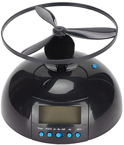Fliegender Wecker, Digitale Wecker für Schlafzimmer, Hubschrauber-Chopper-Propeller-Uhr, LED-Wecker Wecker, der Wegläuft, Wecker für Erwachsene mit Schwerem Schlaf