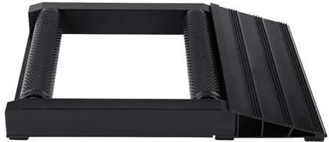 Soporte de Limpieza de Ruedas de Motocicleta de Aluminio, Diseño Simple de Camino Rodante, Fácil de Usar con Rampa Conveniente para Guiar la Rueda sobre los Rodillos