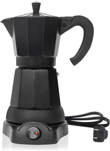 LAOION Cafetera Espresso Maker, 6 Cup Portable Coffee Machine, 300ml Portable Cafeteras Electricas Modernas, Electric Moka Pot with Detachable Base & Overheat Protection, Coffee Gift for Home Travel