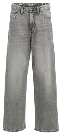JACK & JONES Vaqueros de Corte Holgado para niño JJIRON Jjoriginal SQ 204 Noos JNR Baggy Fit Jeans Junior, Grey Denim, 13 años