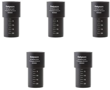 Biologiskt mikroskop 2 x Barlow lins optisk glaslins mikroskop tillbehör 2 x Barlow lins för 23,2 mm monteringsport svart mikroskop