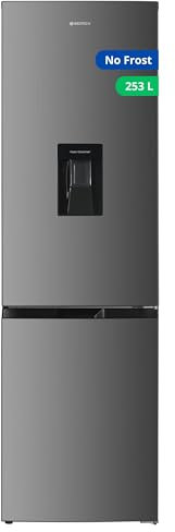 GEDTECH Réfrigérateur combiné GCB253NFIX congélateur bas 253L (182L + 71L) - Distributeur d'eau - No Frost - Inox