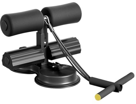 Bauchtrainer mit 3 Stufen Verstellung, Klappbare Abdominal Trainer, Inkl. Saugnäpfen & Widerstandsband, Tragbare AB-Training Auxiliary is ideal für Zuhause, Fitnessstudio, Yoga, Fitness