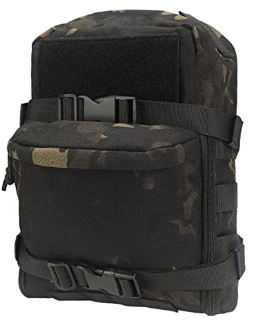 Hangsu Outdoor Tactical Water Bag Lightweight Waterproof Backpack Chest Molle System Bag Action Vest Hunting Pouch for Adult Tactical Backpack with Water Bottle Pocket Small Waterproof for Women Men