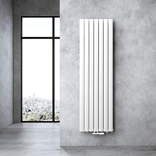 doporro Radiatore Verticale da Bagno 180x54cm, Radiatore a Pannello Termoarredo da Parete e Pavimento in Acciaio, Bianco