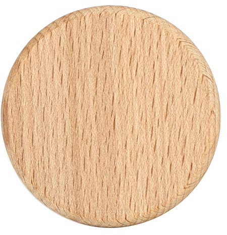 50 pezzi di trucioli di legno rotondi semplici bordi lisci fette di legno naturale decorazione di piatti rotondi fette di legno vuote truciolo di faggio senza foro accessori(6CM)