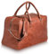 Reisetasche Canopus - Weekender aus Leder für Damen und Herren I Handgepäck Wochenend Echtleder Tasche mit Schultergut und 15 Zoll Laptopfach Cognac