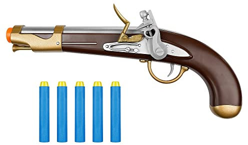 Blasterparts - Piraten Dart-Blaster Piratenpistole - inkl. 5 Darts (NERF kompatibel)