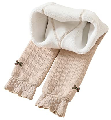 Mufeng Baby Mädchen Stretch Hose Thermohose Lounge Hose Ballettfhose Gymnastik Tanz Strickhose Sporthose Strumpfhose Ballett Gymnastik Khaki 110-116