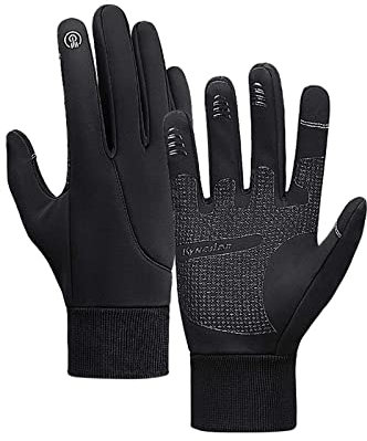 Fahrradhandschuhe Damen Touchscreen Kletterhandschuhe Reithandschuhe Winddicht Wandern Winterhandschuhe Camping Fleece Radhandschuhe Wasserdicht Fahrrad Handschuhe Outdoor Anti-Rutsch Sporthandschuhe