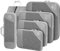 SINZUX Organizador Maleta Bolsas Organizadoras Maleta, 6 Piezas Compression Packing Cubes, Gris Ultraligero Extensible Organizador Maleta Viaje para Guardar Ropa Mientras Viaja y en Casa