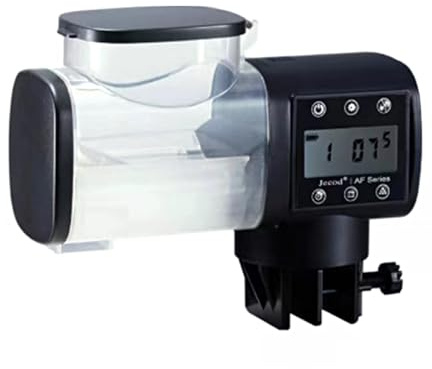 Lidzopas Distributeur Automatique de Nourriture pour Poissons, 100g Distributeur Nourriture Poisson pour Aquarium, Minuterie Intelligente, Alimentation Automatique pour Les Vacances de Fin de Semaine