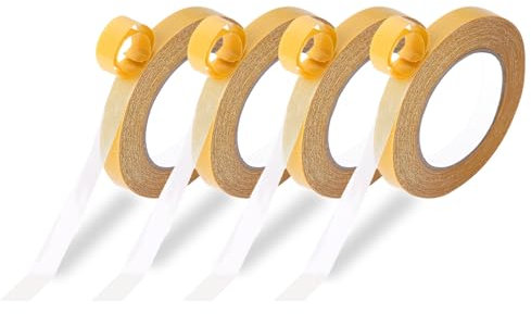 eupdd 4 Rollos Cinta Adhesiva para Alfombras:10mm×10M Cinta Adhesiva de Doble, Cinta Multifuncional de Doble Cara, Cinta Adhesiva de Colocación de Alfombras, cinta de alfombra de doble palo resistente