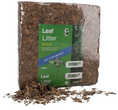 ProRep Leaf Litter Brick 2.5kg | Reptile Substrate Block | Bulk Leaf Litter | Compressed Natural Forest Floor Substrate for Bioactive Terrariums and Isopods | Compressed Dry Leaves