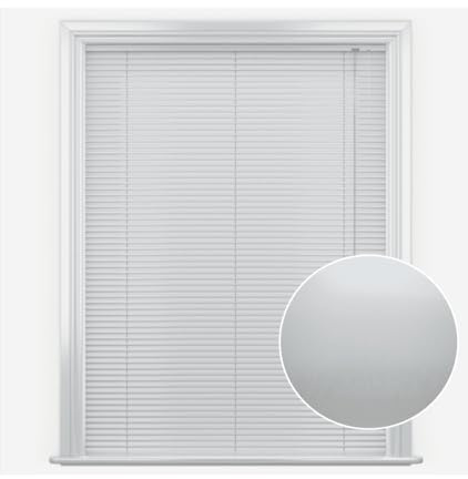 White Aluminium Venetian Blinds 152cm Drop (25mm Slats) | White aluminium Venetian blind with 25mm slats. 152cm drop. Lightweight, durable, and easy to clean.