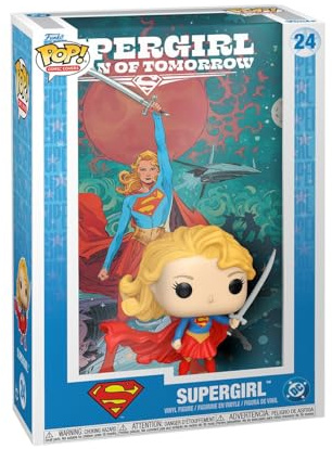 Funko Pop! Comic Cover: DC- Supergirl - Figura de Vinilo Coleccionable - Idea de Regalo - Mercancía Oficial - Juguetes para niños y Adultos - Figura Modelo para coleccionistas y exhibición