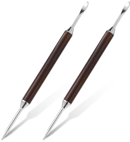2 pezzi Latte Art Pen Latte Art Penna In Acciaio Inox Caffè Arte Penna Caffè Latte Art Pen Needle Coffee Intagliato Stick per Espresso Decorare Cappuccino Latte Caffè Fancy Stitch Barista