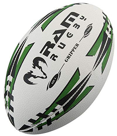 Ram Rugby Gripper Pro Training Ball - Green - Size 3 -