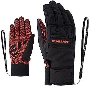 Ziener Erwachsene Ski-Handschuhe/Wintersport Wasserdicht Atmungsaktiv GARIM AS, orange spice, 9