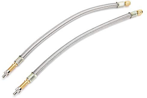 YYQTGG Reifenventilschaftverlängerung, Winkelradadapter 300 mm / 11,8 Zoll Kupfermutter-Ventilverlängerungen für LKW-Wohnmobile, Anhänger oder andere schwere Fahrzeuge für den täglichen Gebrauch