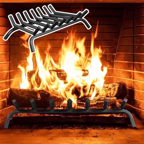Kaminholzständer – Kaminholzhalter Neuer eingebauter Kamin Kaminholzregal Feuerständer Boden Stahl Holzregal Anzündholz Brennständer Indoor Outdoor Kamin/Feuerstelle Kaminholzhalter