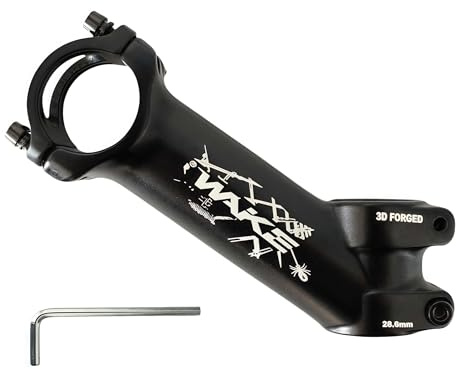 Trkimal 31.8 Potencia de manillar 60 mm/70 mm/80 mm/90 mm/100 mm/110 mm, aumento de altura de manillar de aleación de aluminio de 35 grados para bicicleta de carretera, bicicleta de montaña, MTB, BMX