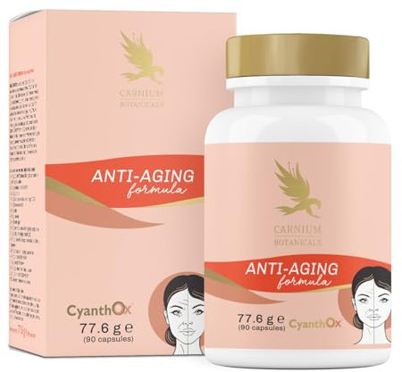 Carnium Botanicals Anti-Aging Formula – Multivitaminico Donna con Vitamina B3, Resveratrolo, Fisetina & Quercetina – Integratore Donna Completo – 90 Capsule Vegane