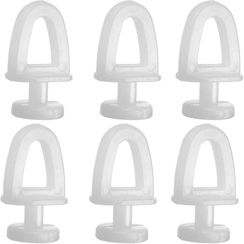 SWYZOR 100 Piezas de plástico Cortina Rodillos Deslizador Cortina Blanco riel Deslizante Ganchos Cortina Rodillos para rieles para Cortinas la Ventana Cortina la Puerta Cortinas Ducha