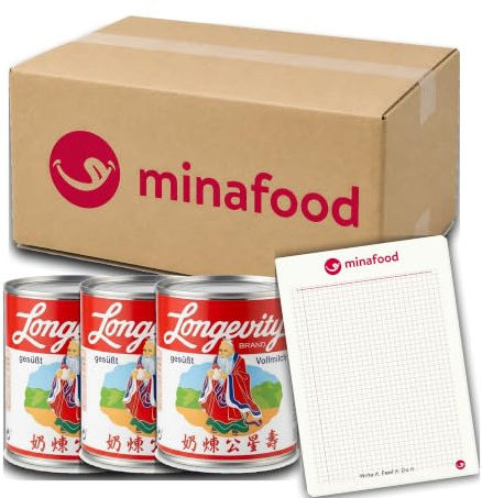 minafood Bundle för Sötad Kondenserad Mjölk 3x + Anteckningsblock